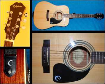 Фотоий: надувательство гитары и другие аппаратуры шнура EPIPHONE - DR-90S