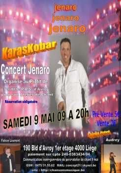Фотоий: надувательство билеты согласия CONCERT JENARO & FABIAN LAUMONT 9 MAI 09 A 20H - LE KARASKOBAR