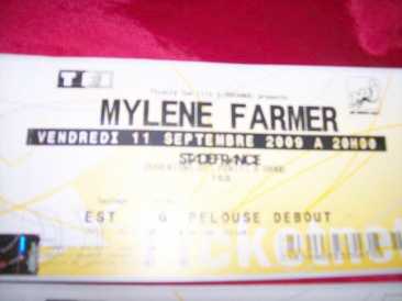 Фотоий: надувательство билеты согласия CONCERT MYLENE FARMER - STADE DE FRANCE