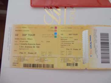 Фотоий: надувательство билеты согласия CONCERTO U2 08/07/2009 1A FILA ARANCIO - MILANO