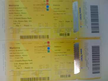 Фотоий: надувательство билеты согласия MADONNA TOUR SAN SIRO - SAN SIRO MILANO