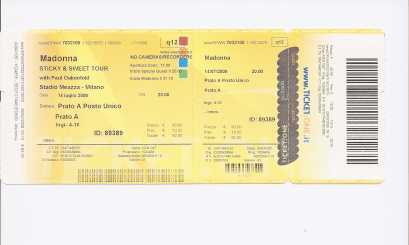 Фотоий: надувательство билеты согласия STICKY & SWEET TOUR - MILANO