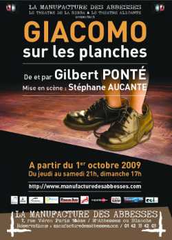 Фотоий: надувательство билеты театра GIACOMO SUR LES PLANCHES - LA MANUFACTURE DES ABBESSES