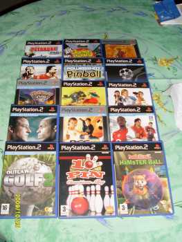 Фотоий: надувательство видео- игры PLAYSTATION 2 - PLAYSTATION 2 - 15 JEUX PS2 + 1 JEU PES  2009