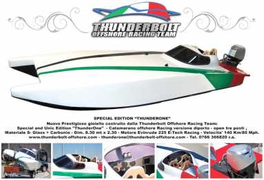 Фотоий: надувательство шлюпки THUNDERBOLT OFFSHORE RACING TEAM - THUNDERONE