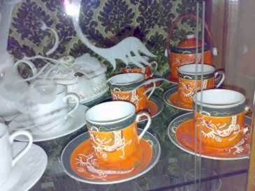 Фотоий: надувательство керамика SERVIZIO CAFFE CON DECORAZIONI DRAGO
