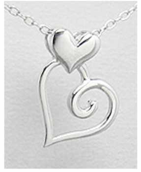 Фотоий: надувательство Jewels женщины - PENDENTIF COEUR ARGENT 925 - PENDENTIF COEUR ARGENT 925 CHAINE OFFERTE