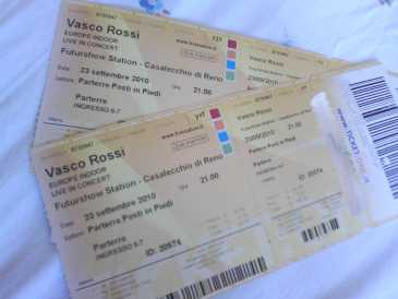 Фотоий: надувательство билеты согласия VASCO BIGLIETTI X2 BOLOGNA 23 SETTEMBRE - CASALECCHIO DI RENO