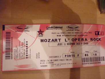 Фотоий: надувательство билеты согласия MOZART L'OPERA ROCK - PARIS