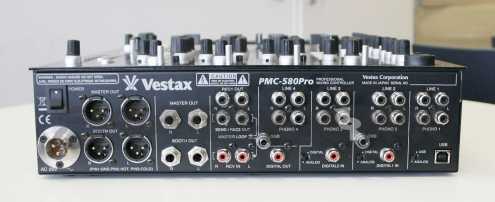 Фотоий: надувательство вспомогательное оборудование и влияния VESTAX - TABLE DE MIXAGE VESTAX PMC-580