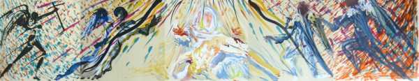 Фотоий: надувательство картины и чертежи SALVADOR DALI - QUINTIQUE -LA MADONNE ET LES ANGES