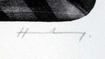 Фотоий: надувательство картины и чертежи HANS HARTUNG - LITHOGRAPHIE ORIGINALE - L-22A