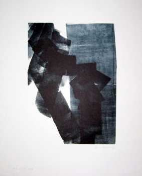 Фотоий: надувательство картины и чертежи HANS HARTUNG - LITHOGRAPHIE ORIGINALE - L-24