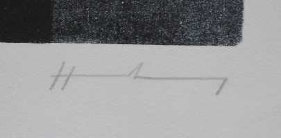 Фотоий: надувательство картины и чертежи HANS HARTUNG - LITHOGRAPHIE ORIGINALE - L-24