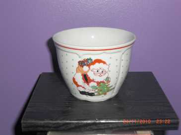 Фотоий: надувательство украшение POT EN PORCELAINE DE CHINE DECOR PERE NOEL