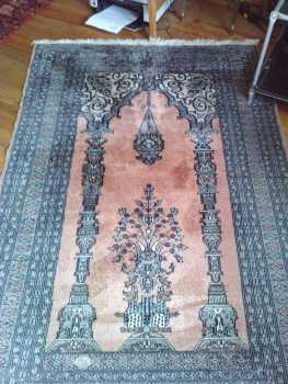 Фотоий: надувательство украшение TAPIS LAINE DE PRIERE PAKISTAN DECOR DE MIRHAB