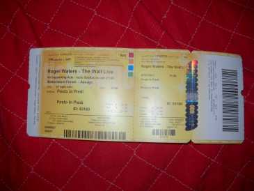 Фотоий: надувательство билеты согласия VENDO BIGLIETTO CONCERTO ROGER WATERS 4 LUGLIO - P - MILANO (FORUM DI ASSAGO)