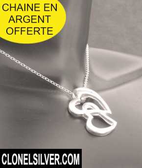 Фотоий: надувательство Jewels женщины - PENDENTIF COEUR ENTRALACES ARGENT 24,00EUR - COEUR ENTRALACE EN ARGENT PENDENTIF
