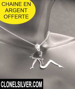 Фотоий: надувательство Jewels женщины - PENDENTIF PIN UP EN ARGENT 25,00EUR - PENDENTIF FEMME SEXY CHAINE ARGENT OFFERTE