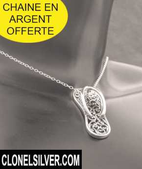 Фотоий: надувательство Jewels женщины - PENDENTIF TONGUE CELTIQUE ARGENT 25,00EUR - PENDENTIF TONGUE EN ARGENT + CHAINE ARGENT OFFERTE