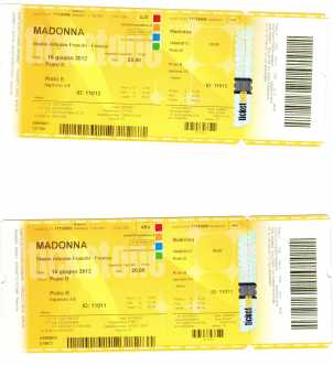 Фотоий: надувательство билеты согласия CONCERTO MADONNA - FIRENZE
