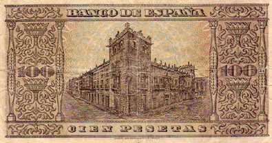 Фотоий: надувательство штемпеля/почтовые карточки BILLETE DE 100 PESETAS BANCO DE BURGOS BC