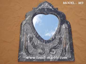 Фотоий: надувательство украшение MIROIR EN NATURAL MARBRE FOSSILISE - MIROIR EN MARBRE FOSSILISE