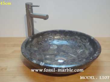 Фотоий: надувательство украшение WASH BASINS FROM NATURAL FOSSILIZED MARBLE - WASH BASINS FROM FOSSILIZED MARBLE MOROCCO