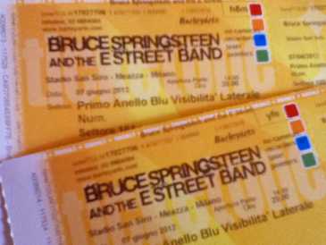 Фотоий: надувательство билеты согласия CONCERTO BRUCE SPRINGSTEEN - MILANO