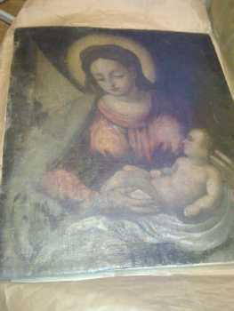 Фотоий: надувательство картины и чертежи MADONNA CON BAMBINO 800