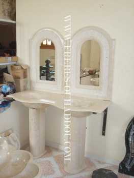 Фотоий: надувательство украшение SINK STONE MARBLE FROM MOROCCO FOSSILZED - SINK MARBLE FOSSILIZED STONE FROM MOROCCO