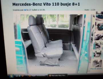 Фотоий: надувательство части и вспомогательное оборудование MERCEDES VITO MINIBUS - SIEGES 3PL 2+1