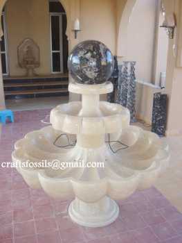 Фотоий: надувательство украшение FONTAINE EN MARBRE MAROC - FONTAINE EN MARBRE MAROC AVEC BOULE