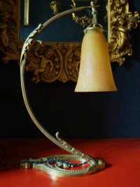 Фотоий: надувательство светильники ART NOUVEAU TISCHLAMPE DAUM NANCY FRANCE