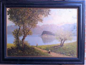 Фотоий: надувательство картины и чертежи VEDUTA LAGO DI COMO