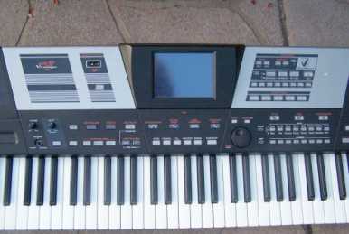 Фотоий: надувательство гитары и другие аппаратуры шнура ROLAND - VA-76 ELECTRIC KEYBOARD