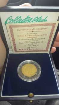 Фотоий: надувательство другие люди - MONETA ORO - 20 LIRE DI VITTORIO EMANUELE II MARENGO