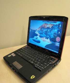 Фотоий: надувательство портативнаяа @ЭВМ ACER - ACER FERRARI 1000 LAPTOP WITH WINDOWS VISTA ULTIMA
