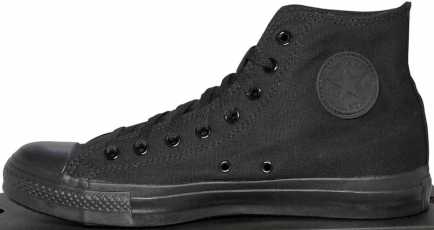Фотоий: надувательство ботинки люди - CONVERSE ALL STAR - BLACK MONO