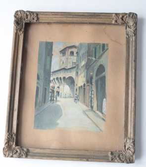 Фотоий: надувательство картины и чертежи FIRENZE, AN DER PONTE VECCHIO