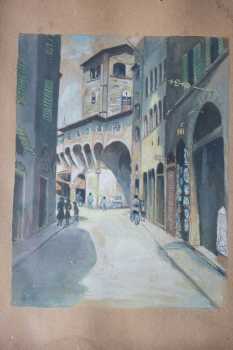 Фотоий: надувательство картины и чертежи FIRENZE, AN DER PONTE VECCHIO
