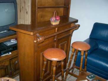 Фотоий: надувательство мебель AULME MASSIF - ENSEMBLE BAR+TABOURET