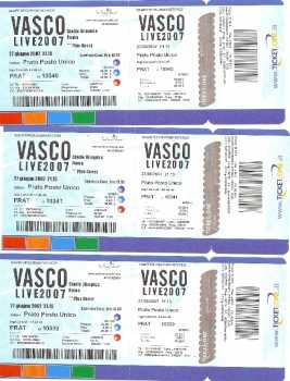 Фотоий: надувательство билеты согласия VASCO ROSSI LIVE 2007 - ROMA