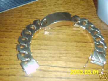Фотоий: надувательство Jewels люди - 9CT GOLD 8OZ ID BRACELET - GOLD MASSIVE