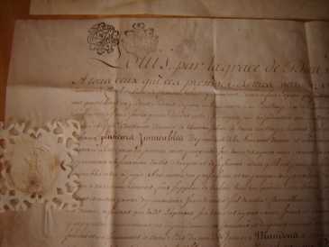 Фотоий: надувательство другие предметы MANUSCRIT LOUIS ROI DE FRANCE