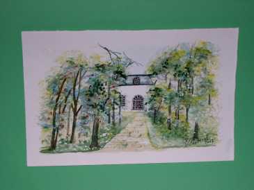 Фотоий: надувательство картины и чертежи LE PAVILLON DANS LA FORET DE MAISON LAFFITE 78