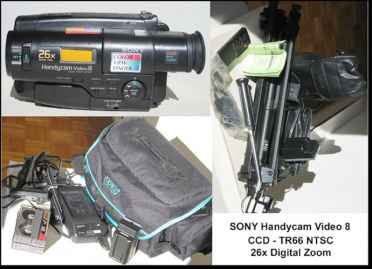Фотоий: надувательство видео- камеры SONY HANDYCAM - SONYHANDYCAM VIDEO8 CCD-TR66 NTSC 26X +ACCESSORIES