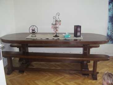 Фотоий: надувательство мебель NUMEROTE MAISON DU SIECLE - TABLE EN CHENE D'EBENISTE