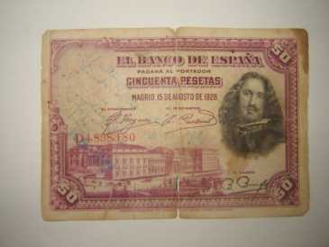 Фотоий: надувательство другие BILLETE DE ESPANA DENOMINACION 50 PESETAS - MEXICO
