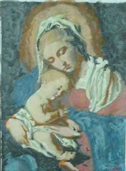 Фотоий: надувательство картины и чертежи MADONNA CON BAMBINO